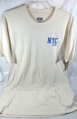 Yeti Short Sleeve T-Shirt NYC New York City Pizza Seagul – Ecru – Choose Size