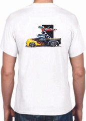 Adult DryBlend® T-Shirt – ( USED CARS FLAMED PICK UP – FORD / TRUCK)