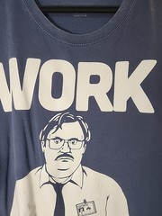 Ripple Junction Mens Office Space Milton Work Sucks Graphic Navy Shirt Size 3XLT