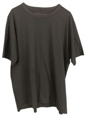 Casual Solid Shirt Mens L+ Gray Short Sleeve Crewneck Soft Stretch Jersey Tee