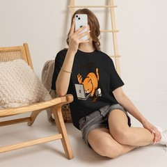Cat I’m OK Sad Cat Hard Work Office Employee Funny Cool Cat T-Shirt