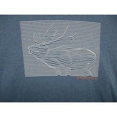 Vortex Blue Graphic Crew Neck Short Sleeve T-Shirt Mens Size 2XL 7oz
