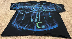 Vintage Liquid Blue Great Wolf Lodge AOP Shirt Mens Size 2XL 2001 Y2K Black/Blue
