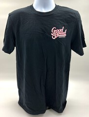 GoodSpeed Black T-Shirt w/ Red & White Logo (Style 100)
