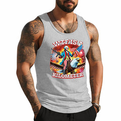 Retro WTF is A Kilometer Funny Patriotic American Freedom Tank Top