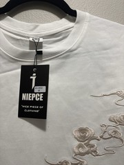 NWT NIEPCE White Tiger Embroidered T-Shirt White M Japanese Streetwear KH-802