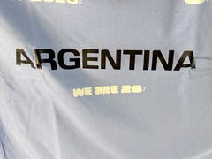 FIFA World Cup 2026 Argentina Blue Graphic Logo Crew Neck T-Shirt Men’s L