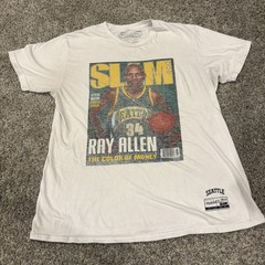 Mitchell and Ness Ray Allen Slam Cover Magazine Tee – Men’s Large – EUC