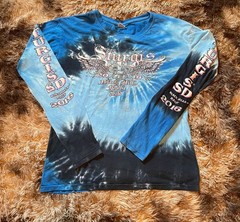 Sturgis Black Hills Rally 2016 Long Sleeve Tie Dye Graphic T-Shirt