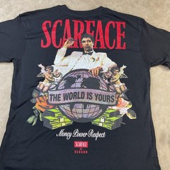 Scarface x Reason T-Shirt XL Money Power Respect Graphic Tee The World Is Yours