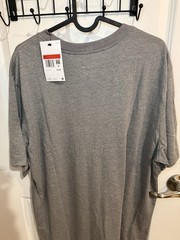 Jordan Men’s Gray Jumpman Graphic Logo Crew Neck Short Sleeve T-Shirt L