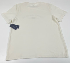 Tommy Hilfiger Men’s Crew Neck Short Sleeve Est. 1985 Flag Logo Tee M Beige