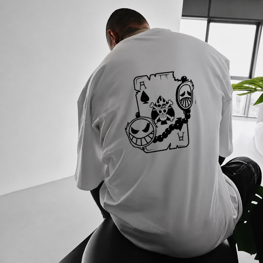 Anime Men’s T-Shirt Short Y2K Harajuku Sleeve Summer Graphic Tee Casual Top Tee