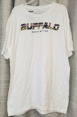 Buffalo Jeans By David Bitton White Palm Tree Logo T Tee Shirt Men’s Size XL NWT