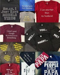 MEN/WOMEN PERSONALIZED CUSTOM PRINT YOUR OWN TEXT ON A T-SHIRT CUSTOMIZED PRINT