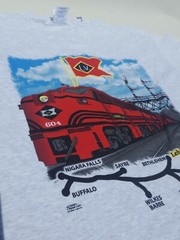 Vtg Train Lehigh Valley Railroad T Shirt 604 Daylight Sales.