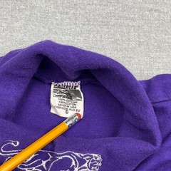 Vintage Arctic Cat Mock Neck Shirt Purple Embroidered Logo Adult S Snowmobile