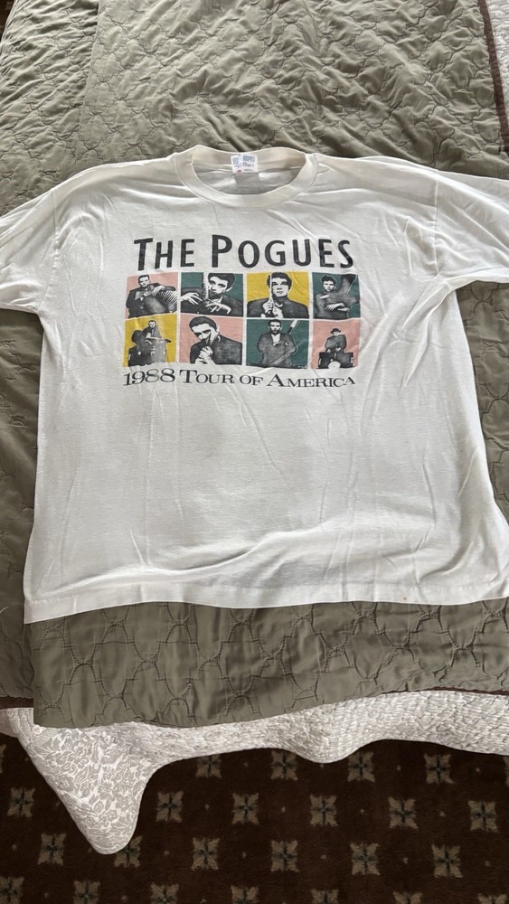 Healthknit The Pogues 1988 Tour of America Graphic Tee Men’s White XL