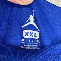 Jordan Jumpman T Shirt Mens 2XL Blue Laney Buccaneers Short Sleeve Cotton Faded