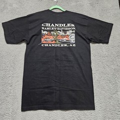 Vintage Harley-Davidson Shirt Mens Large Wolf Moon Chandler AZ Made USA 2000s