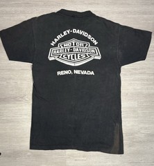 Vintage Harley Davidson Tee 3D Emblem 1988 Size M Motorcycle Biker Single Stitch