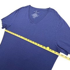 Tommy John V Neck T Shirt Men LARGE Blue Pima Cotton Stretch DUTZZ33CM1 Lounge