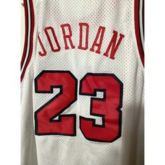 Vintage Nike Michael Jordan Chicago Bulls Jersey XXL White Flight 84-03 Swingman
