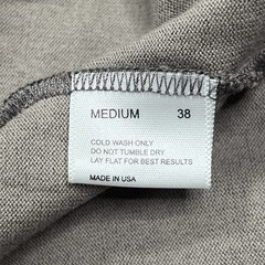 Lady White Co. LW-C Shirt Mens Size Medium 38 Gray V-Neck Cotton Rayon Blend