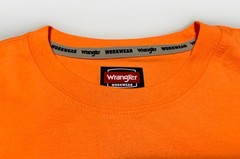 NEW Wrangler Workwear Men’s Hi-Vis Orange Long Sleeve Pocket T-Shirt Size Large