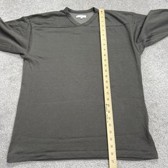 Lady White Co. LW-C Shirt Mens Size Medium 38 Gray V-Neck Cotton Rayon Blend