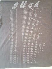 3XLarge Men’s Bush Boxy Band Graphic T-Shirt Distressed Neckline Hem