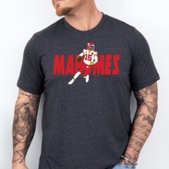 MAHOMES 15, Kansas City Football themed Soft Ring Spun Pre-Shrunk Cotton T-Shirt