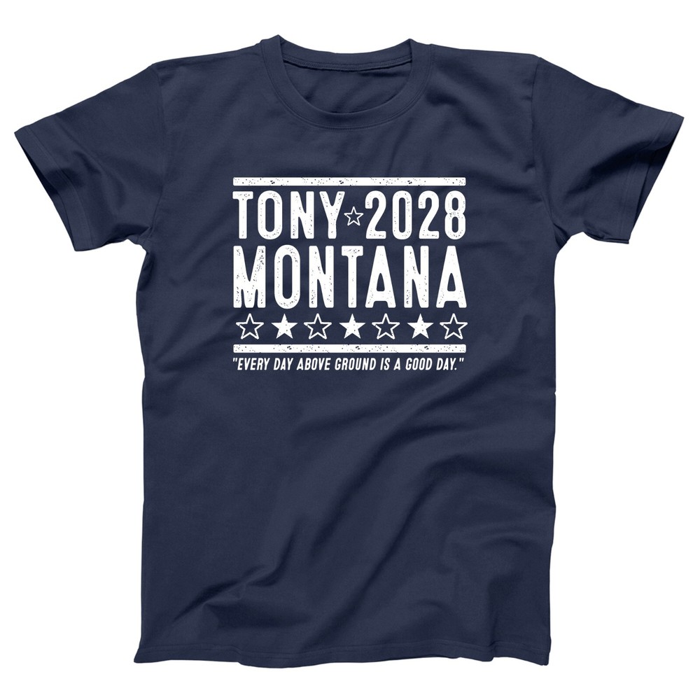 Tony Montana 2028 Election – funny scarface cuban movie Xs-5x Unisex Soft Tshirt