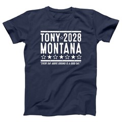 Tony Montana 2028 Election – funny scarface cuban movie Xs-5x Unisex Soft Tshirt
