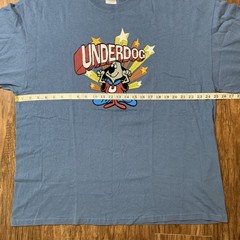 Vintage Underdog Cartoon T Shirt Size 2XL Y2K 2000s Animated Series Short Sleeve