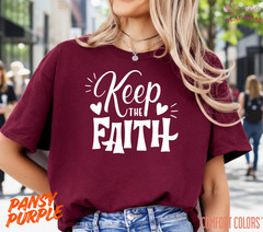 Unisex Keep The Faith T-Shirt, Men T shirt,Women T shirt Gift ReligionTop