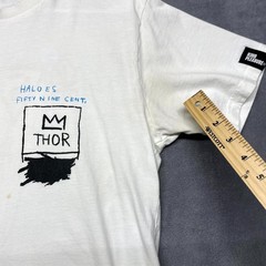Rome Pays Off Jean Michel Basquiat Exhibit Exclusive T Shirt Mens Medium White