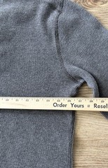 Wallace & Barnes Henley Shirt Mens Large Gray Thermal Waffle Knit Long Sleeve