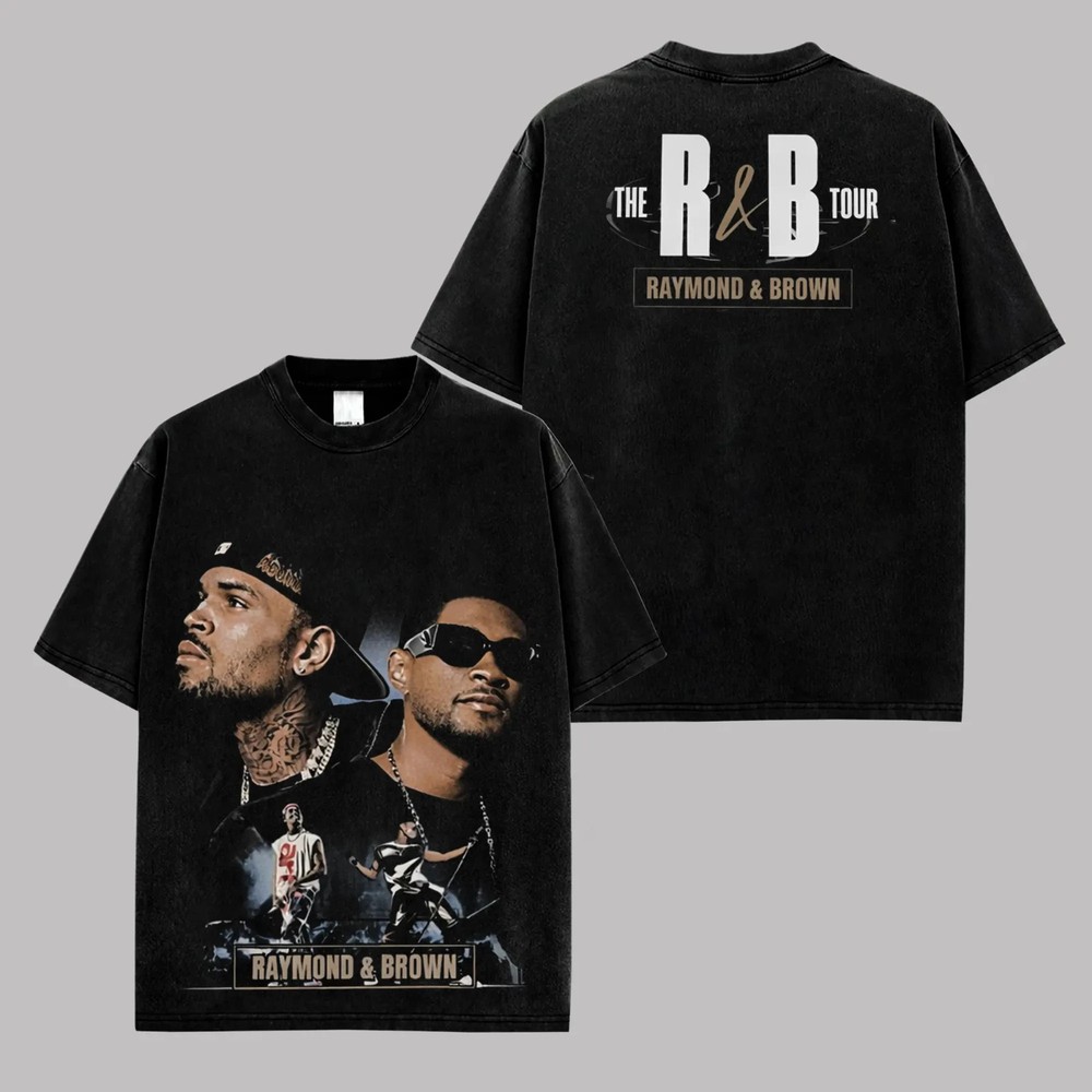 Raymond & Brown The R&B Tour 2026 Premium Washed Cotton T-Shirt, Vintage Duo Mus