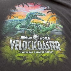 Universal Studios Jurassic World T-Shirt Sz XL VelociCoaster Grand Opening 2021