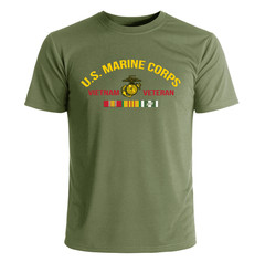 US Marine Corps Vietnam Veteran Service Ribbons T-Shirt Officially Licensed