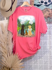 Custom Dog Cat Comfort Tee Personalized Pet Lover Shirt Animal Gift