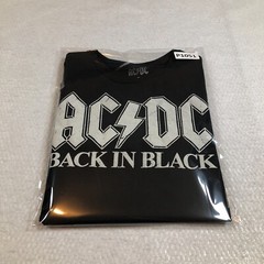 AC/DC Back in Black Unisex T-Shirt Sz S Black Crew Neck Short Sleeve Rock Music