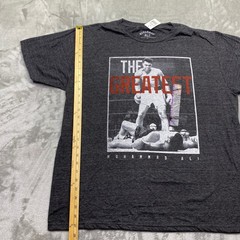 Muhammad Ali The Greatest Boxing Graphic T Shirt Mens XL Heather Charcoal NWT