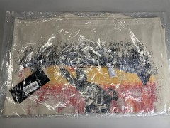 Elite Mens T-Shirt Beige/Multi Size M Legends Embellished Graphic Print Cotton