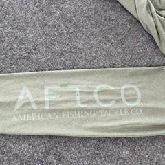 AFTCO Shirt Mens XL Green Performance Fishing Long Sleeve Lightweight Stretch