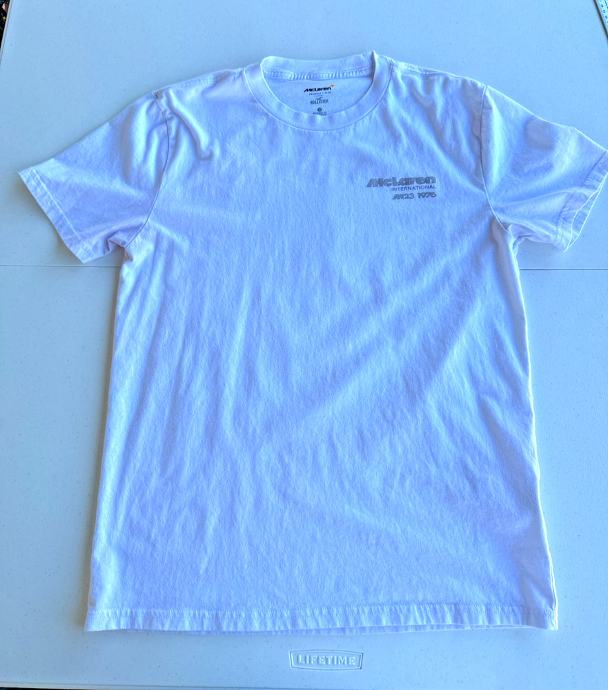 Hollister McLaren Formula 1 M23 1976 World Championship T-Shirt Men’s M, VG Cond