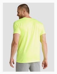 ATHLETIC WORKS Men’s 3XL (54-56) Cotton Active Tee Short Sleeve • Acid Yellow