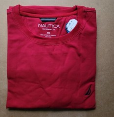 NAUTICA Mens t-shirt crew neck Size 2XL 3XL Navy Black short sleeve