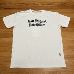 Vintage San Miguel Pale Pilsen Beer Shirt My Philippines White Old English XL